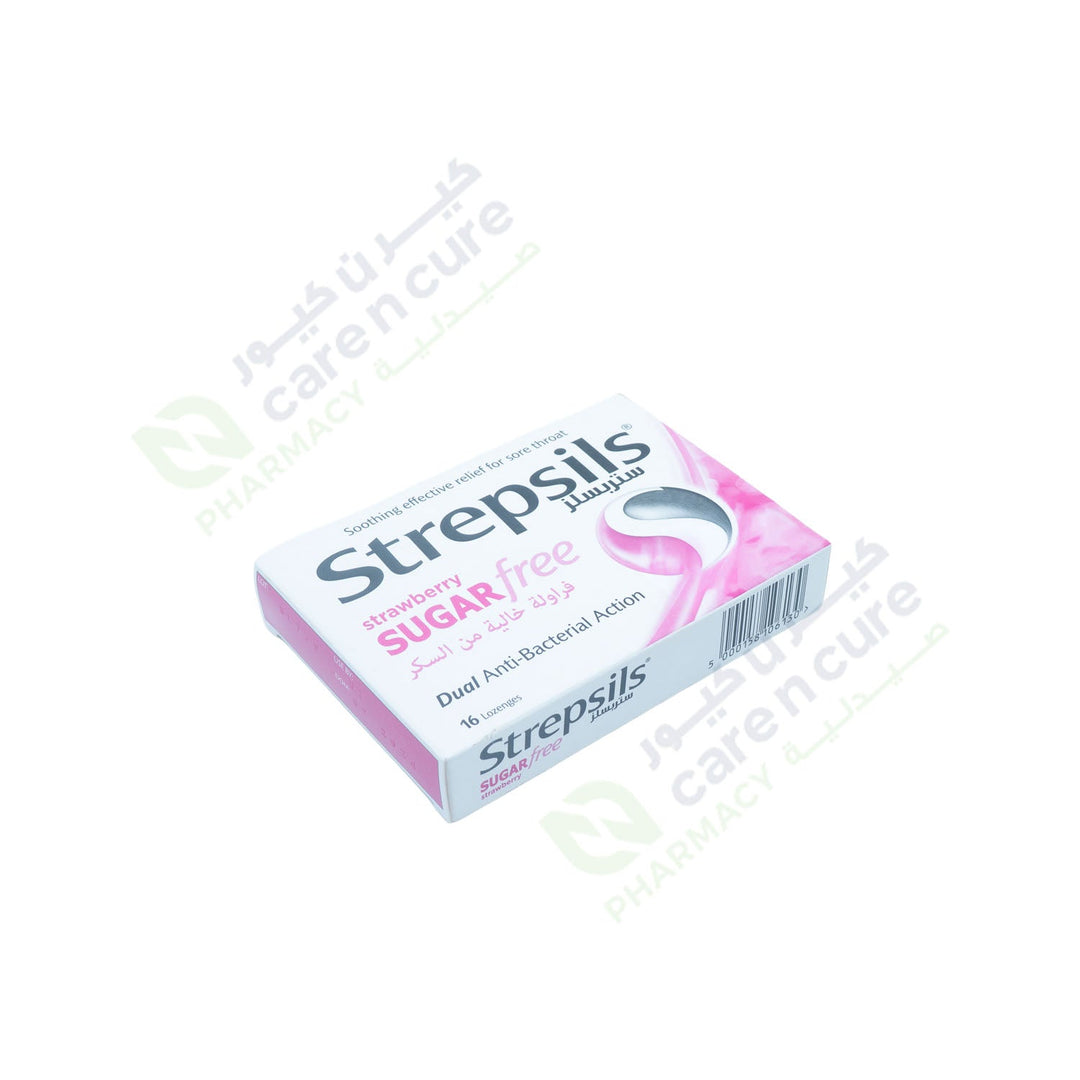 Strepsils Strawberry (Sugar Free) Loz 16 Pieces