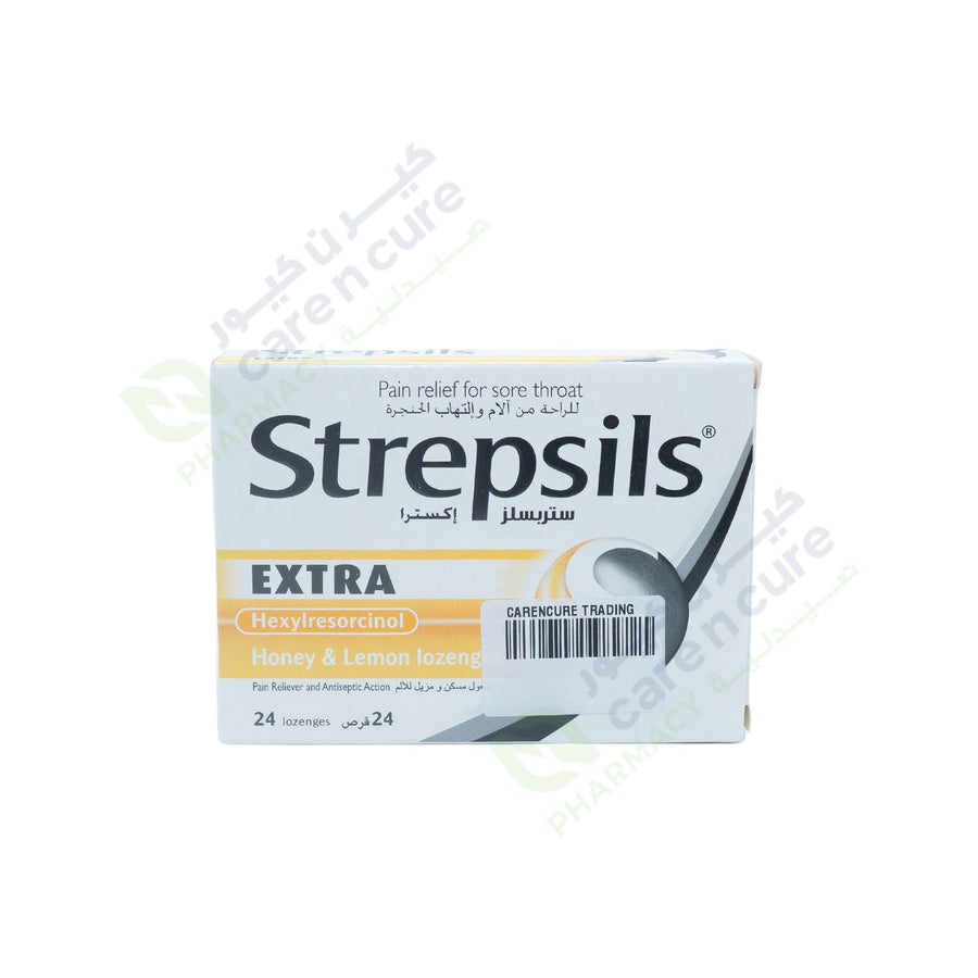 Strepsils Extra Honey Lemon Loz 24 Pieces