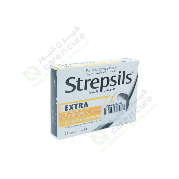 Strepsils Extra Honey Lemon Loz 24 Pieces