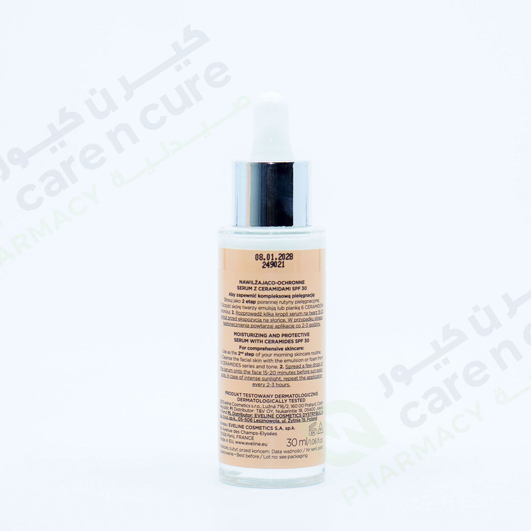 Eveline 6 Ceramides Moist And Protec Serum Spf 30 30ml