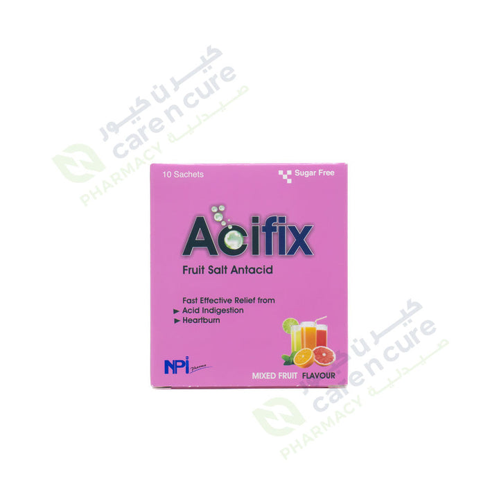 Acifix Fruit Salt Antacid Mixed Fruit 10 Pieces 