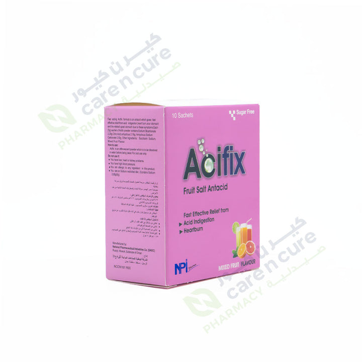 Acifix Fruit Salt Antacid Mixed Fruit 10 Pieces 