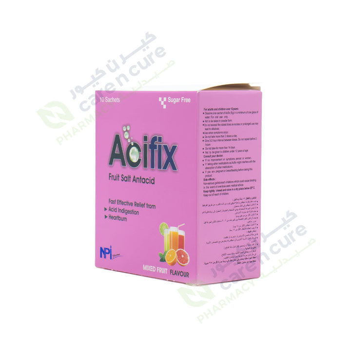 Acifix Fruit Salt Antacid Mixed Fruit 10 Pieces 