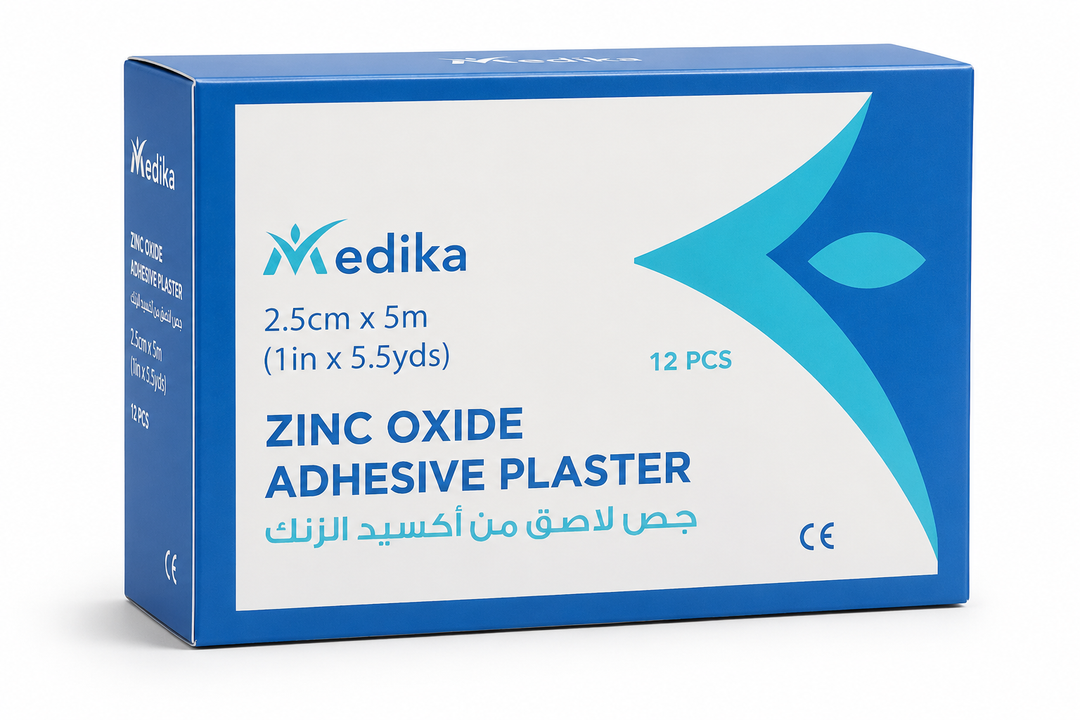 Medika Zinc Oxide Plaster 2.5 cm X 5 M With Cover