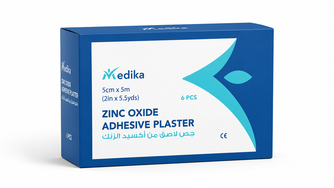 Medika Zinc Oxide Plaster 5 cm X 5 M With Cover