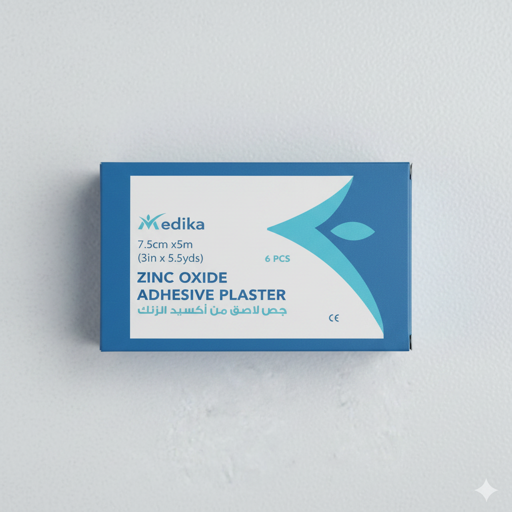 Medika Zinc Oxide Plaster 7.5 cm X 5 M With Cover