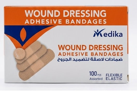 Medika Adhesive Band Aid Assorted 100 Pieces