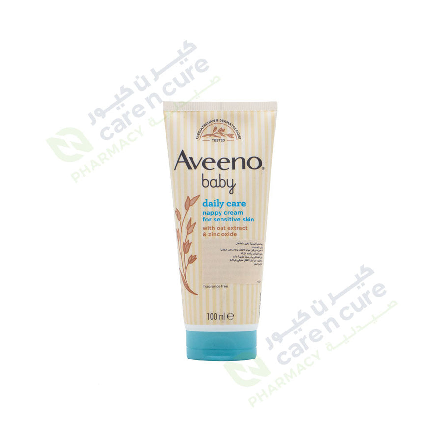 Aveeno Baby Dailycarenappy Cream For Sensitive Skin 100ml