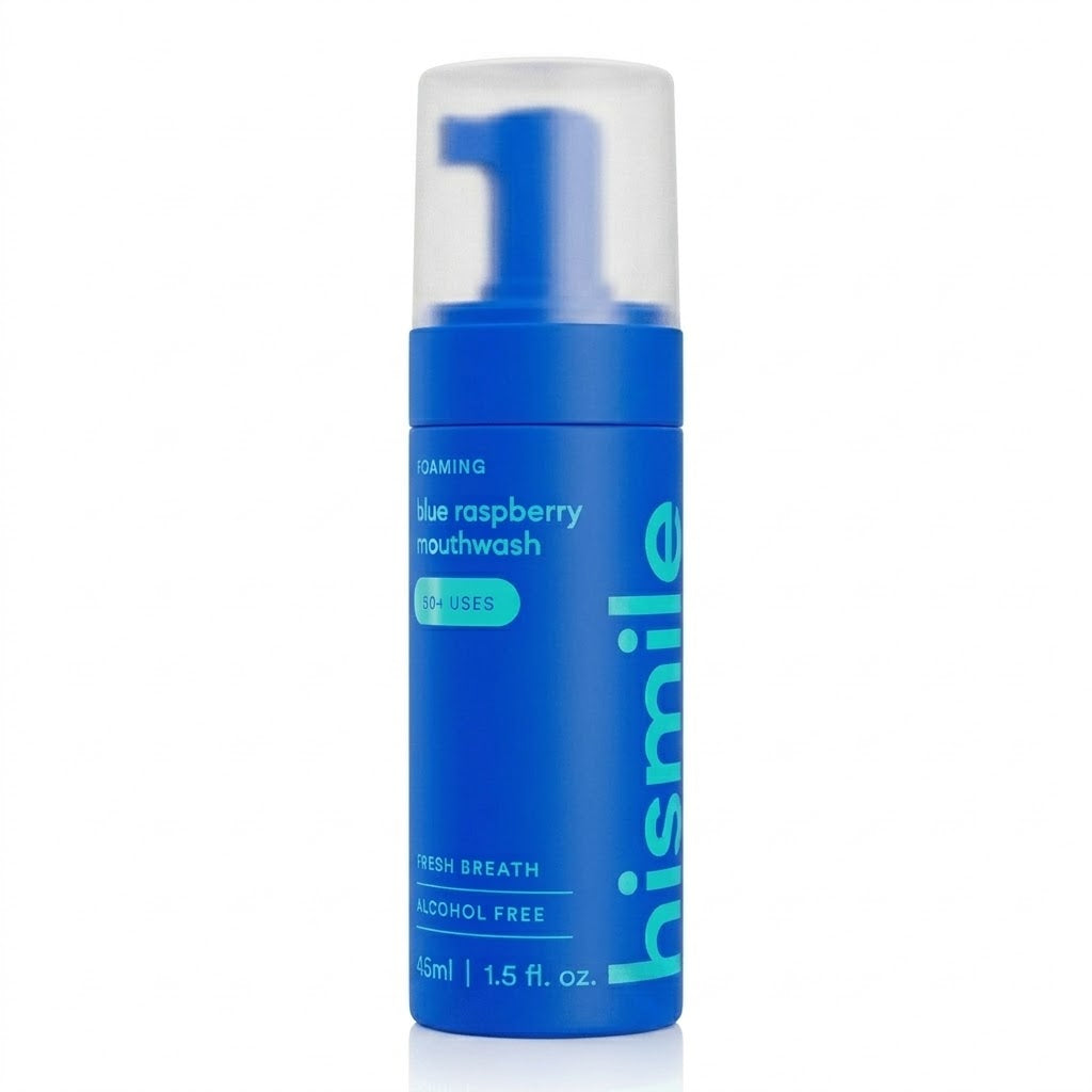 Hismile Foam Mouth Wash Blue Raspberry 45 ml