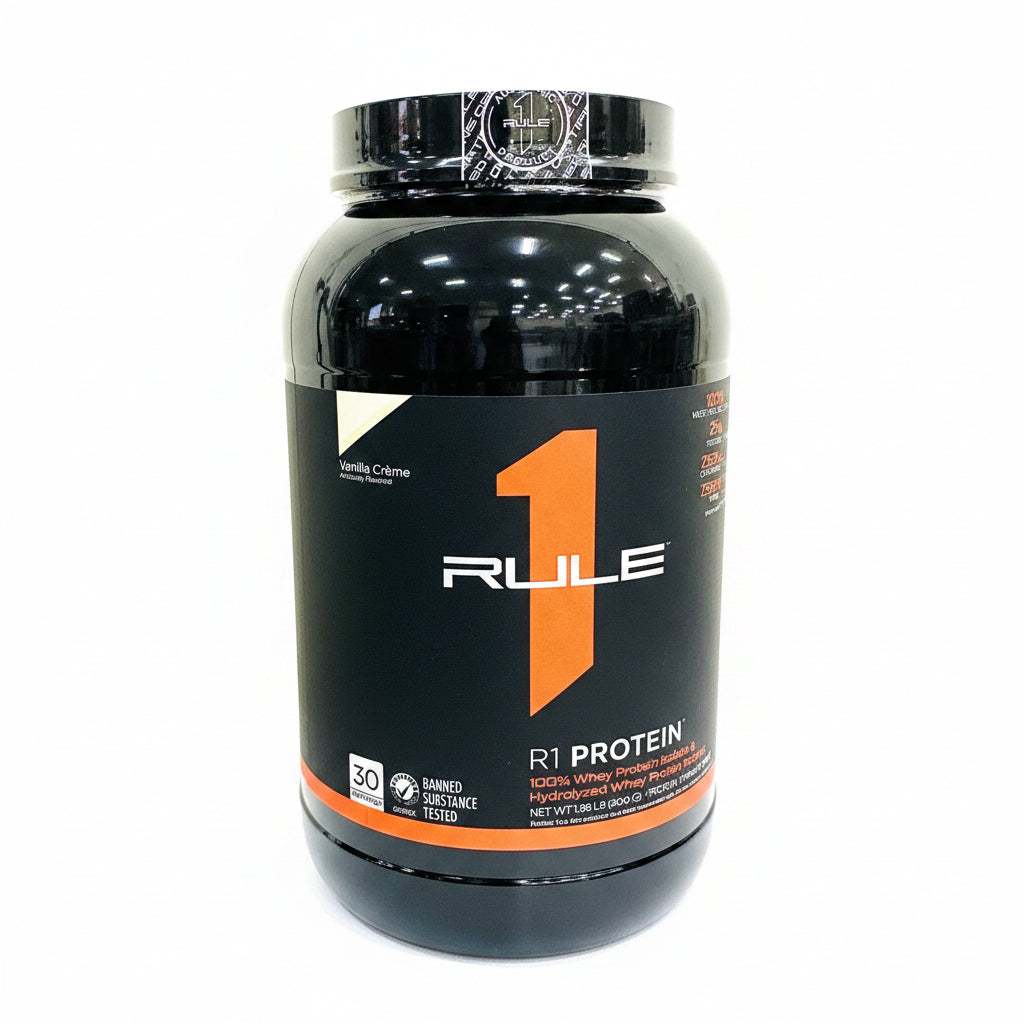 Rule 1 Whey Protein 30 Serv Vanilla Creme 900g