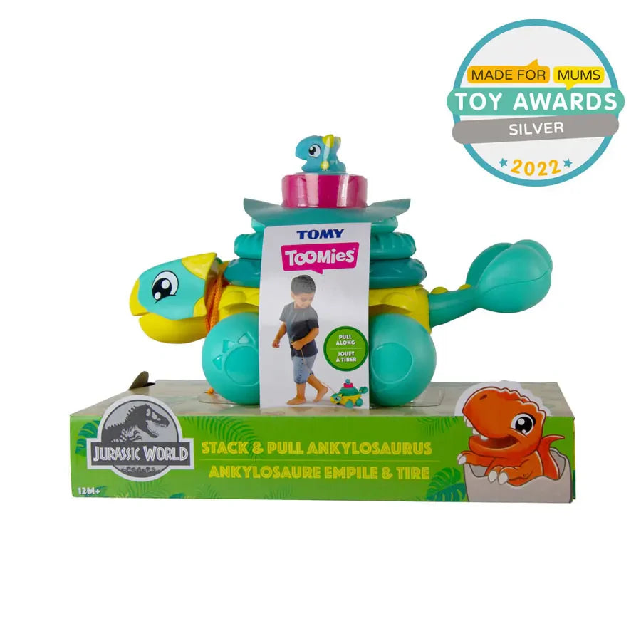 Toomies Jurassic World Stack & Pull Ankylosaurus Toomies Jurassic World Stack & Pull Ankylosaurus