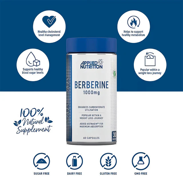 Applied Nutrition Berberine 1000mg Capsules 60 Pieces