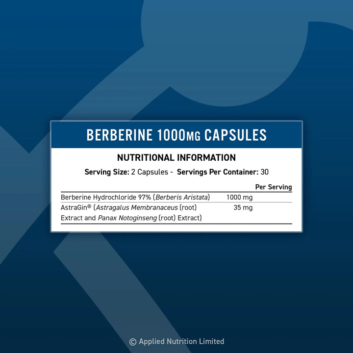 Applied Nutrition Berberine 1000mg Capsules 60 Pieces