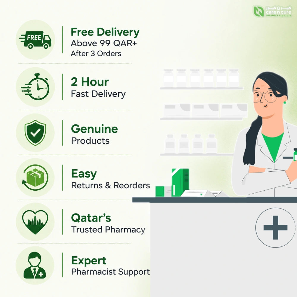 CNC offers free delivery on orders above 99 QAR after 3 orders, 2 hour delivery, genuine products.