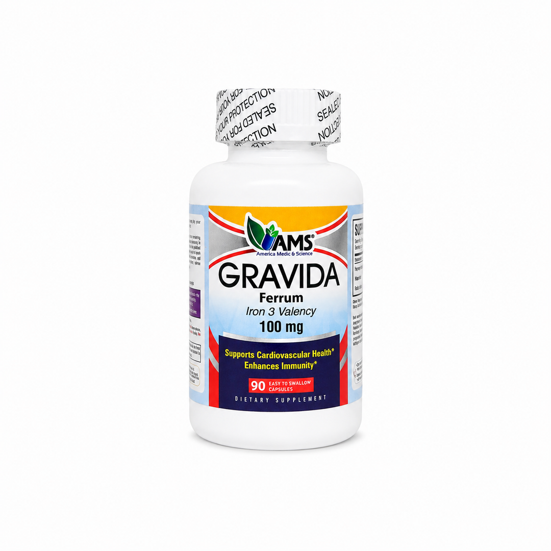 Ams Gravida Ferrum 100 Mg Iron Cap 90'S