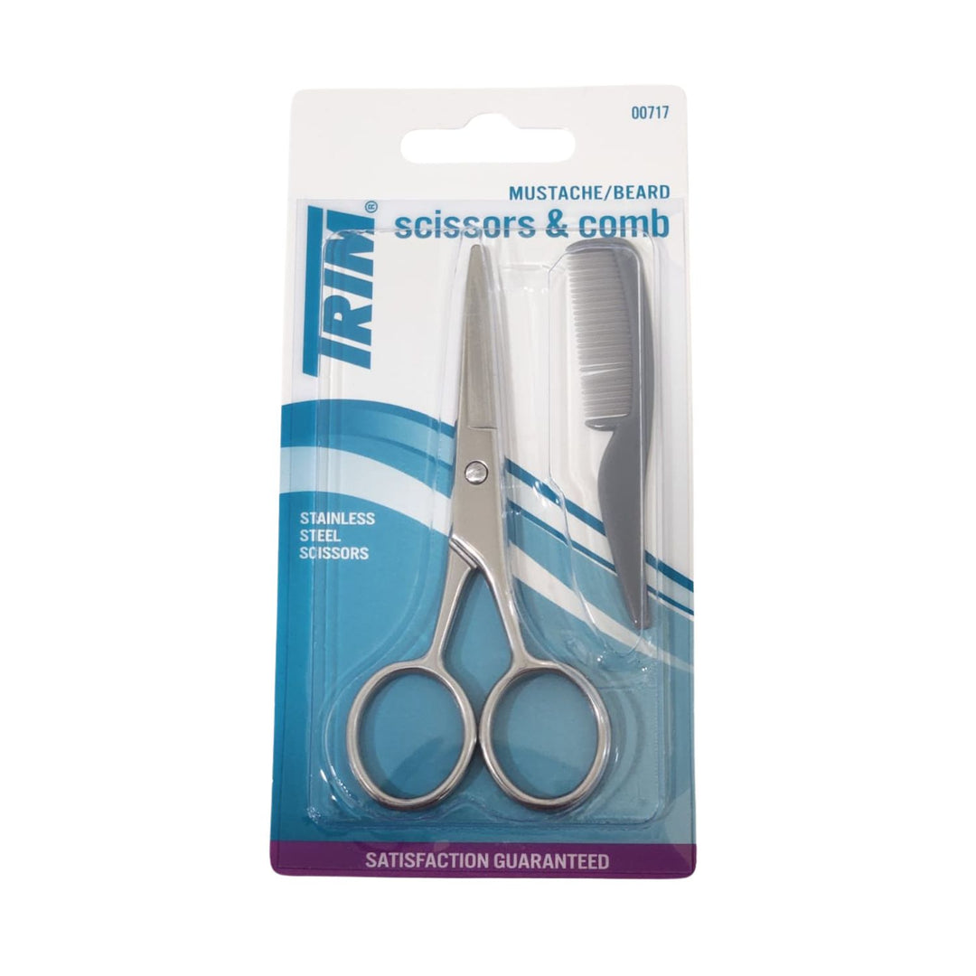 Trim Mustache/Beard Scissors & Comb 10-20B