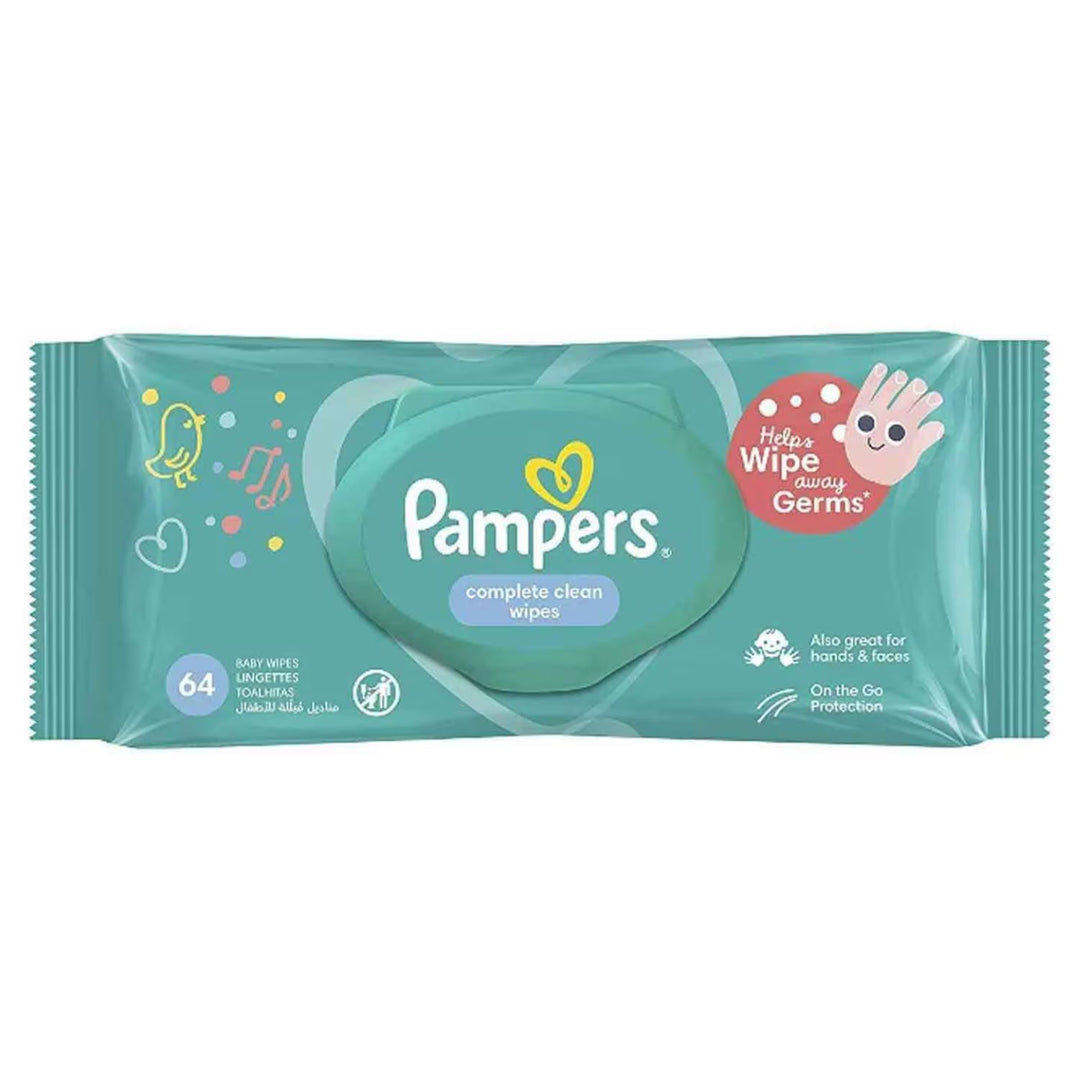 Pampers Baby Wipes Complete Clean Single Pack 64 Wipes