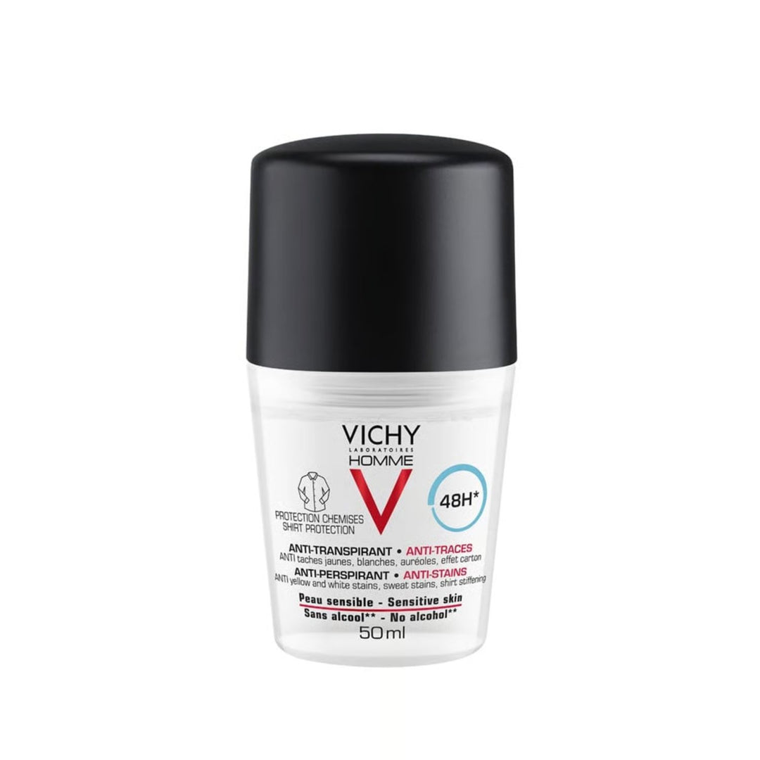 Vichy Homme Deodorant Anti-Perspirant Anti-Transpirant Anti-Stains 48H 50ml