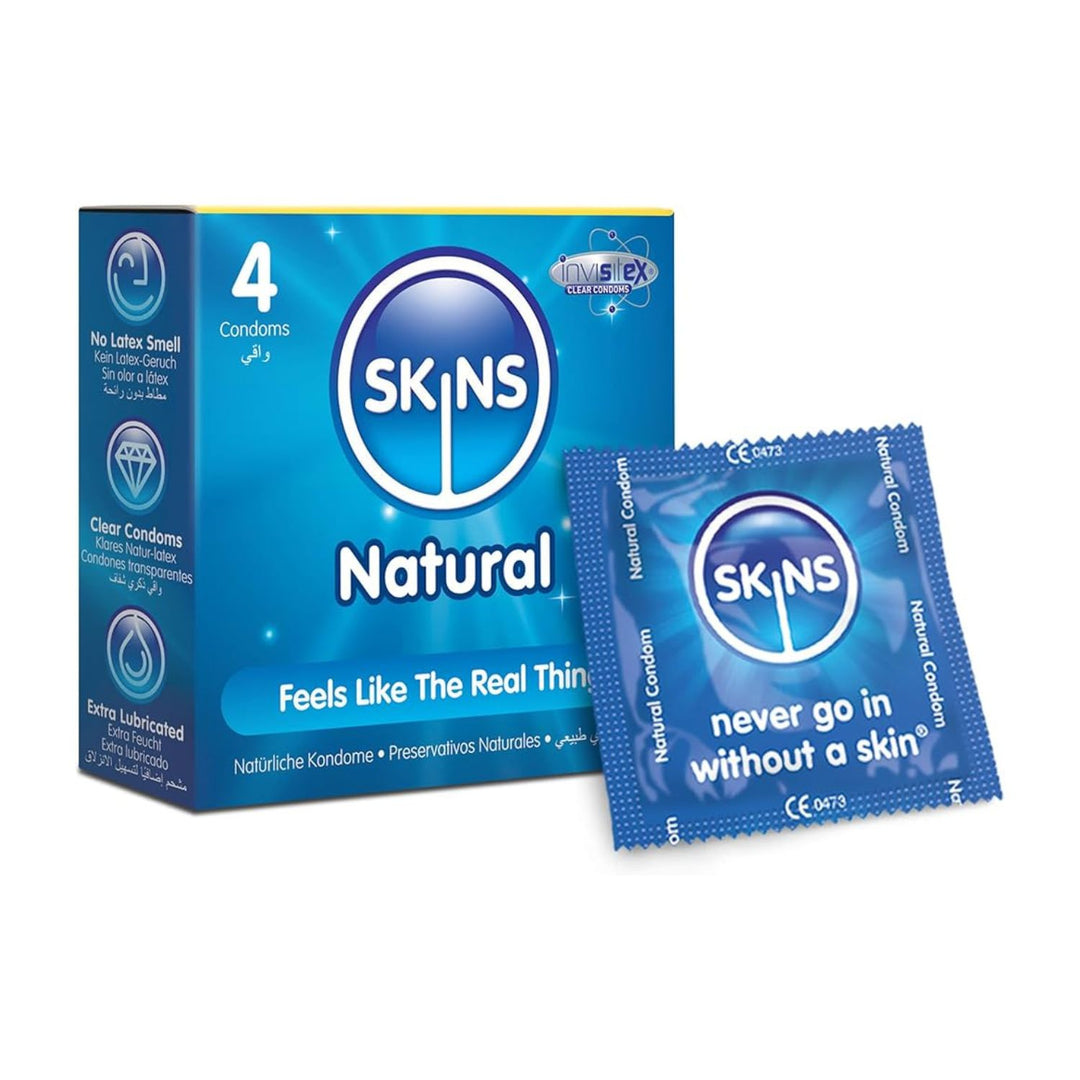 Skins Natural Condoms 4 Pieces