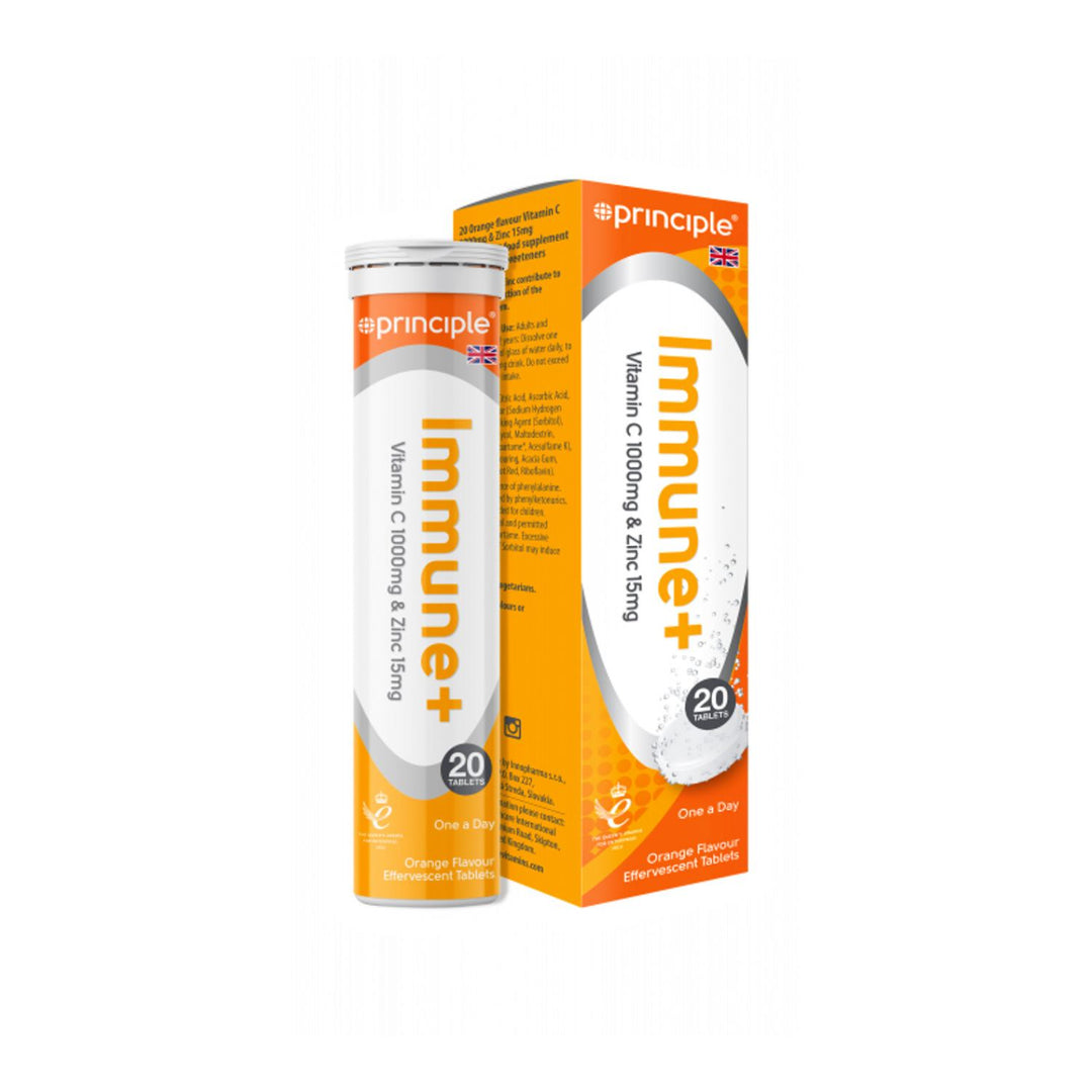 Principle Immune Boost - 1000mg Vitamin C & 15mg Zinc Effervescent Tablet 20's