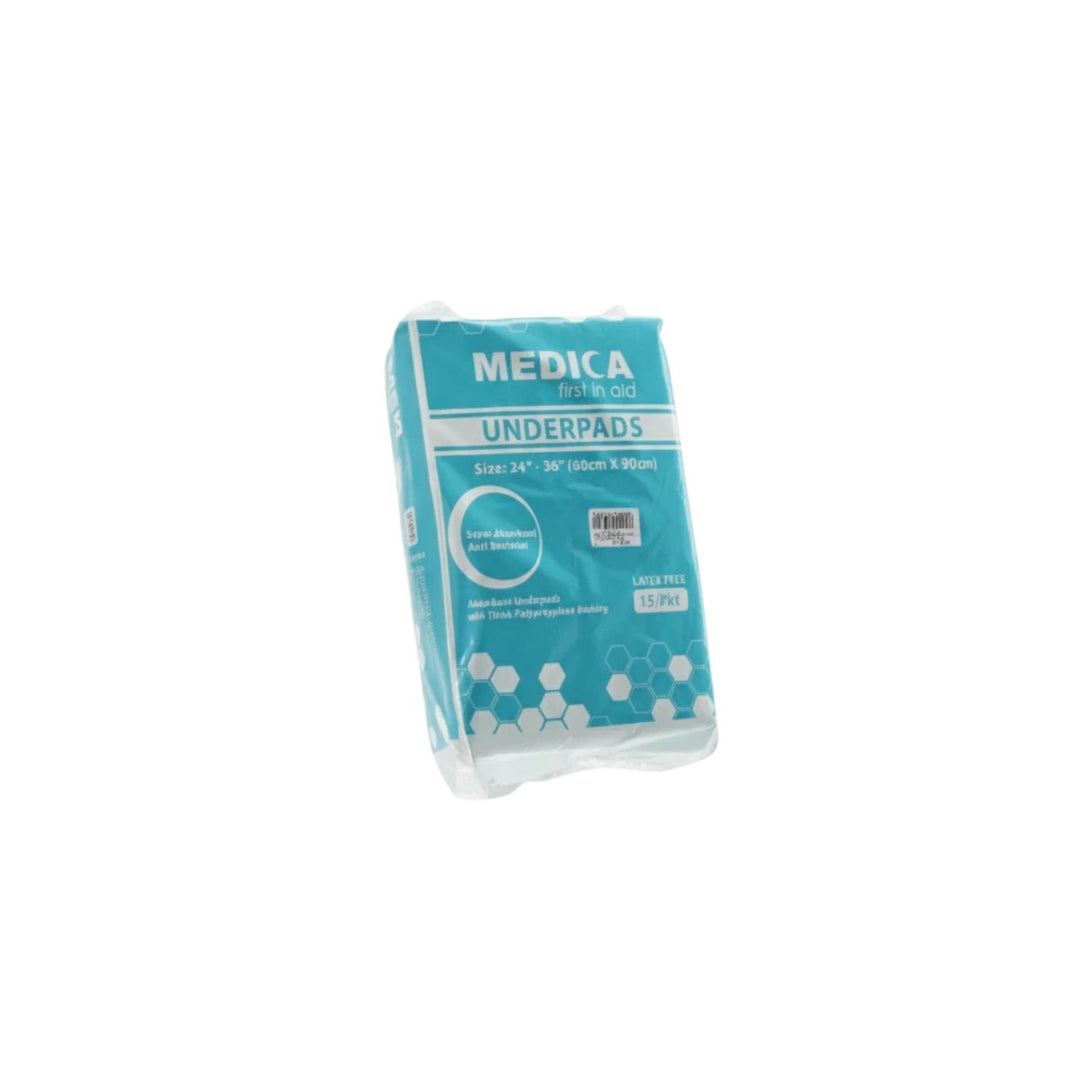 Medika Underpads (24"-36") 60cm X 90 cm 15 Pieces