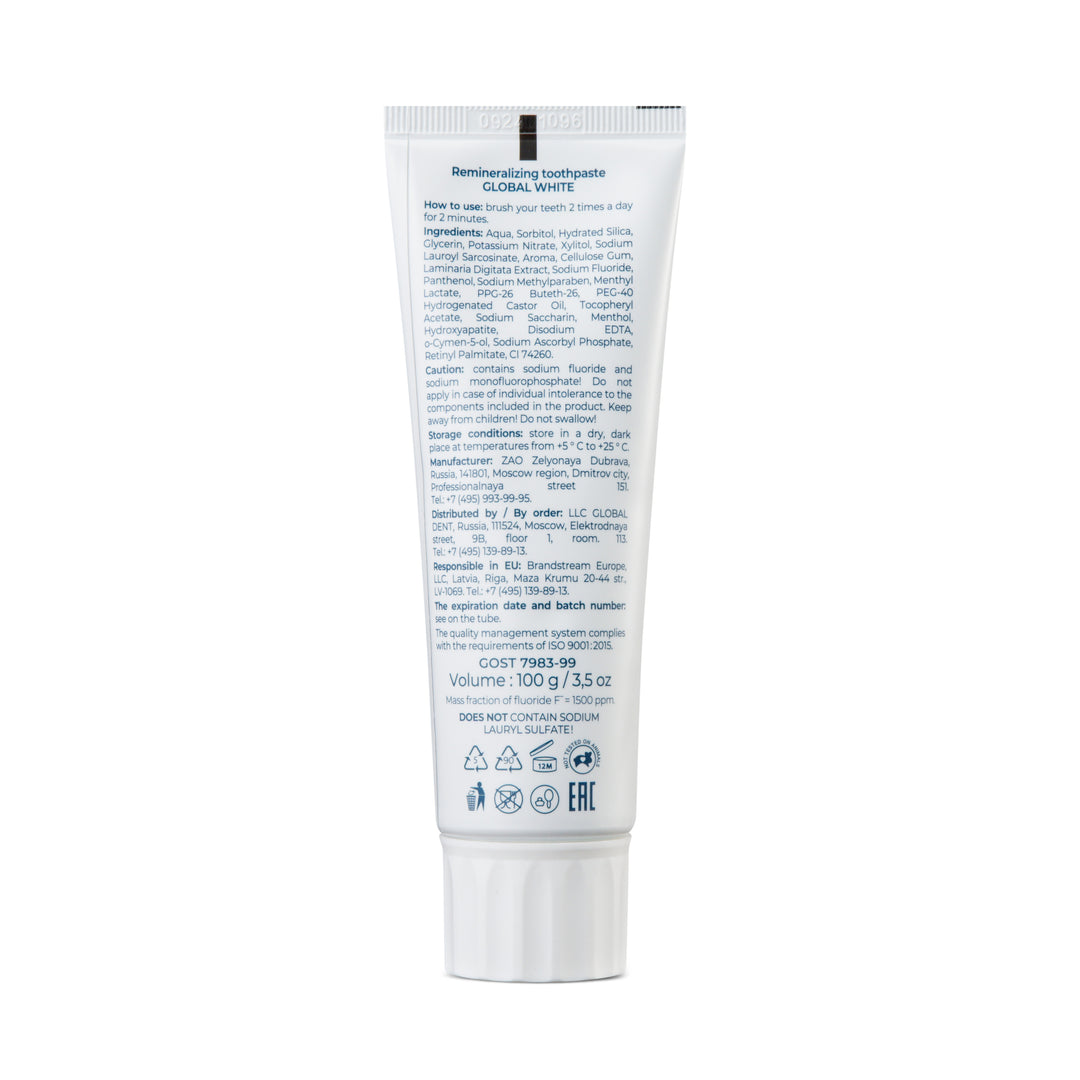Global White Toothpaste Extra Whitening 100g