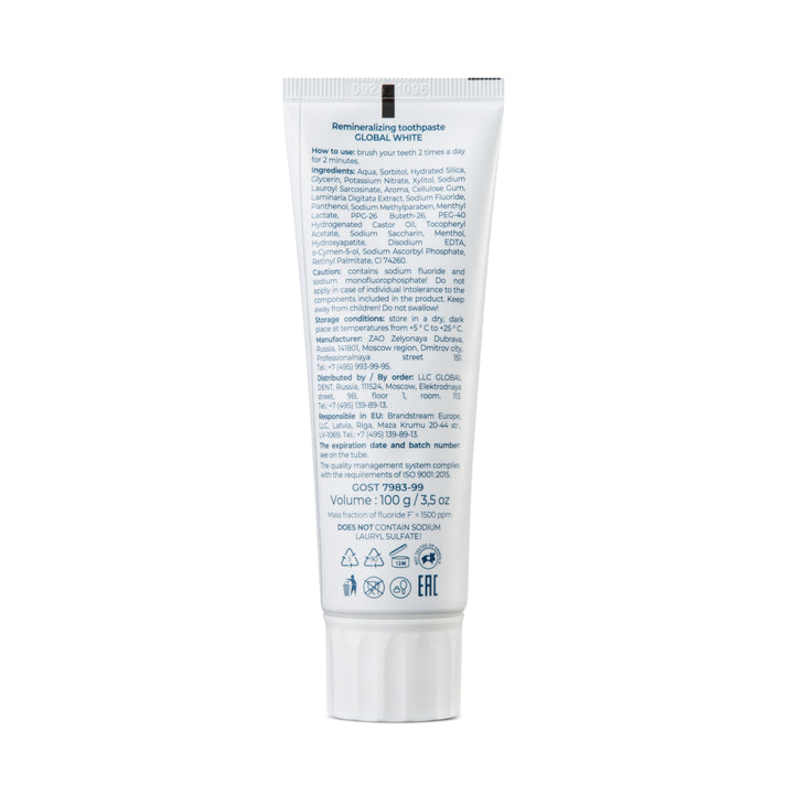 Global White Toothpaste Extra Whitening 100g