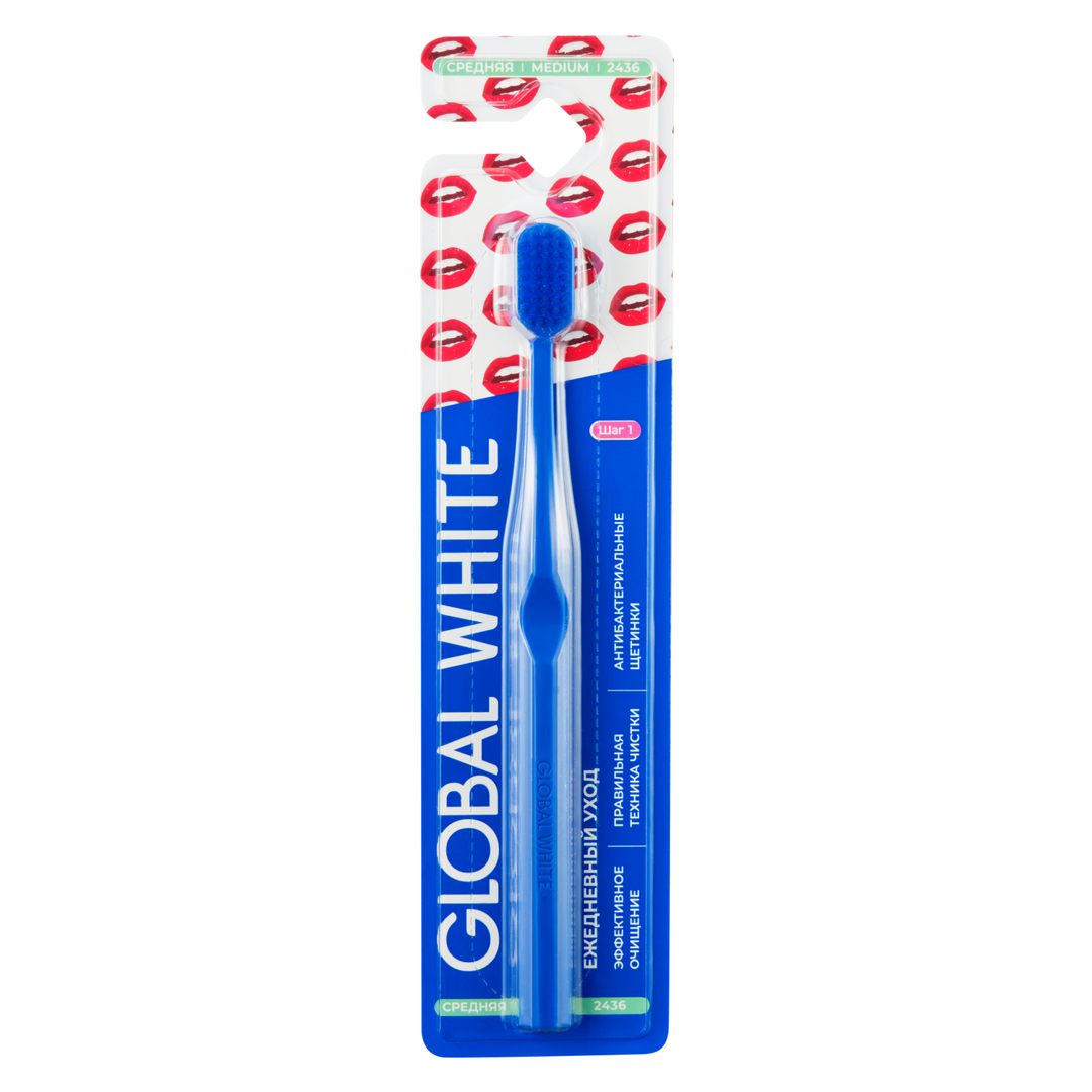 Global White Toothbrush Hard-1428