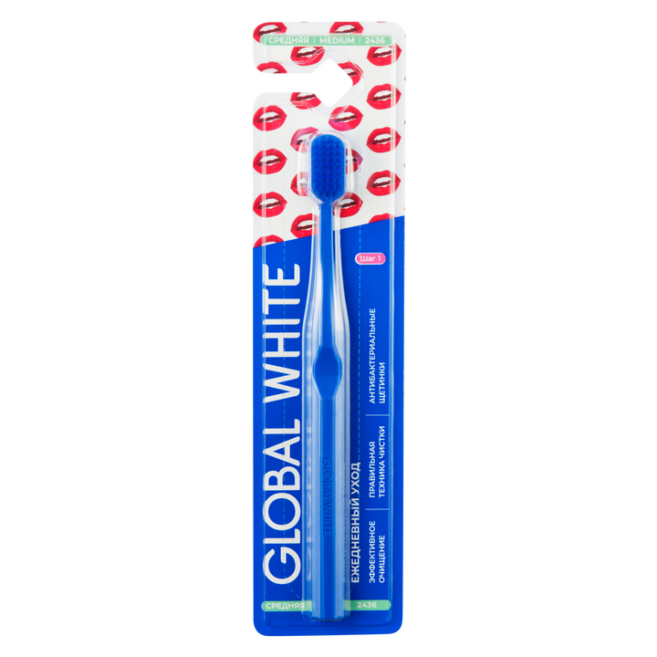Global White Toothbrush Hard-1428