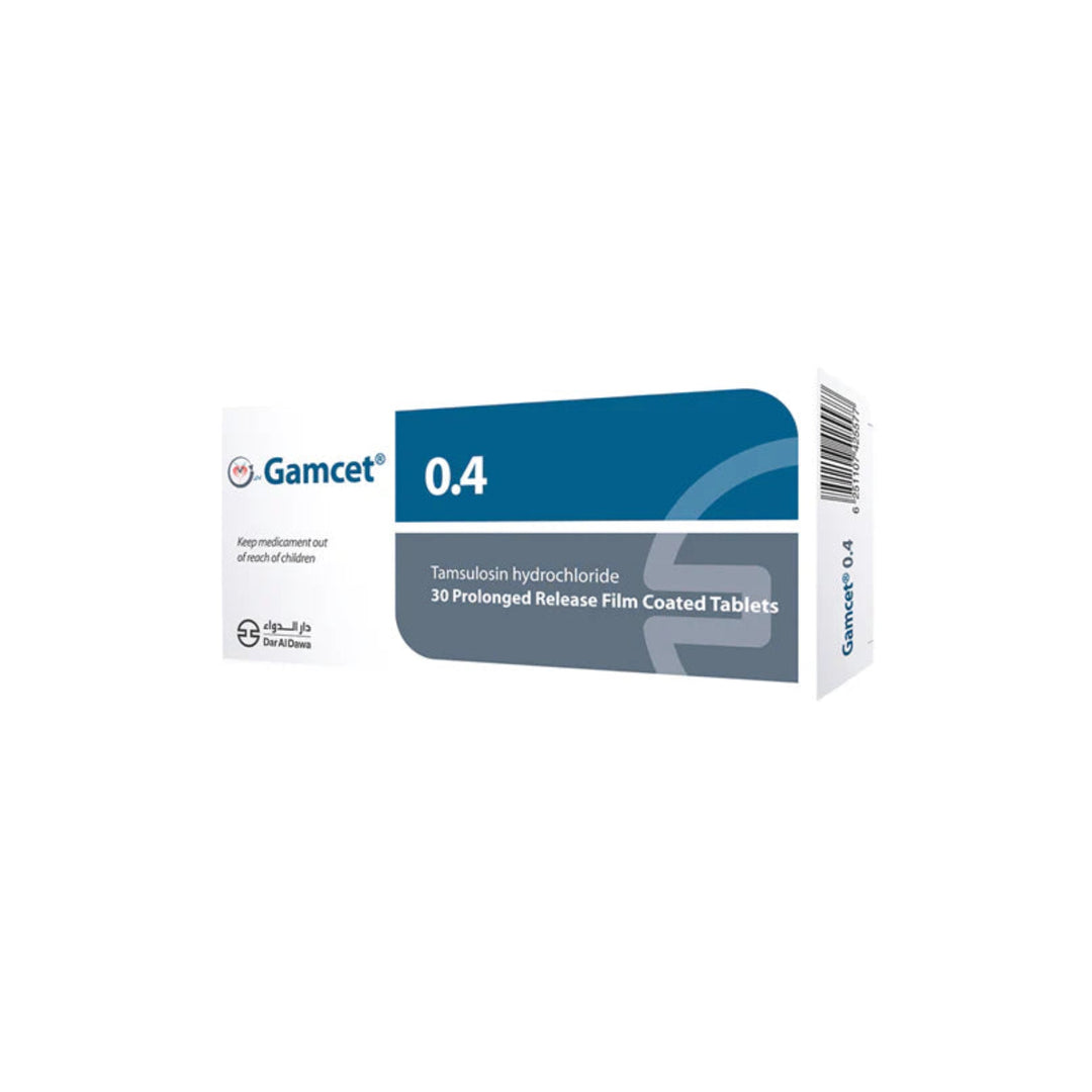 Gamcet 0.4 mg Prolonged Release Tablets 30 Pieces Gamcet 0.4 mg Prolonged Release Tablets 30 Pieces
