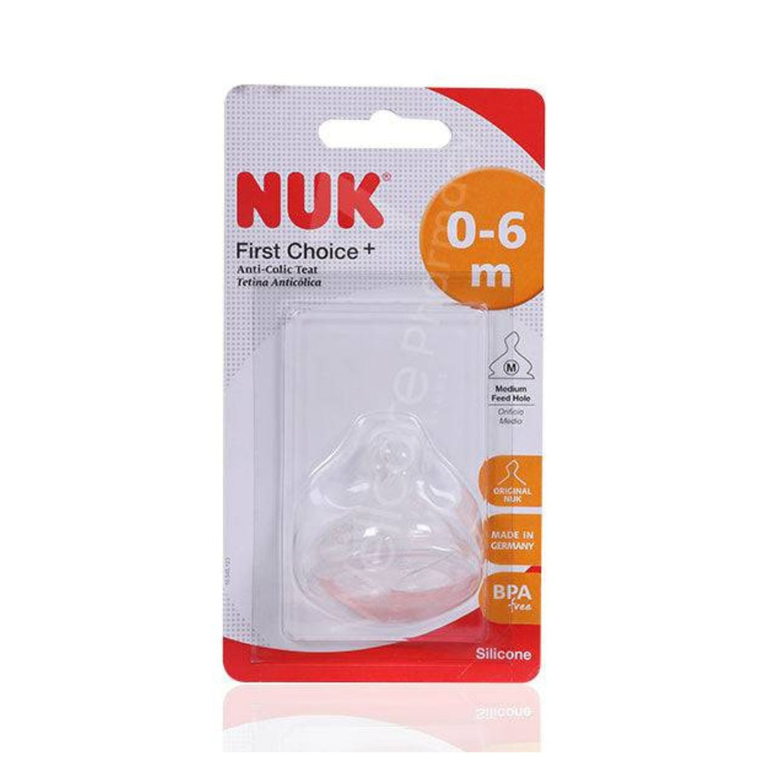 Nuk First Choice Silicone Teat 0-6 Months