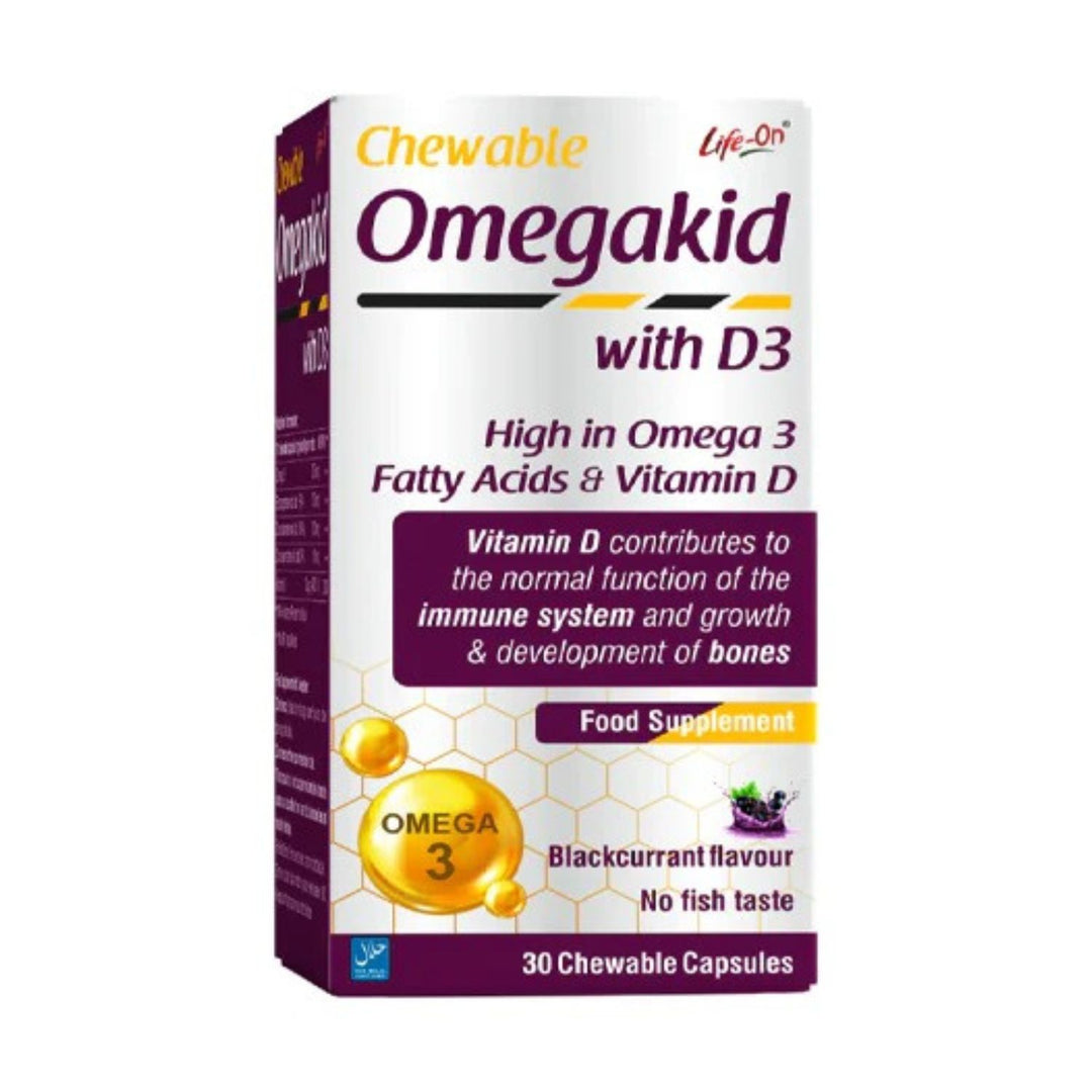 Life On Chewable Omega Kid With D3 30 Capsules