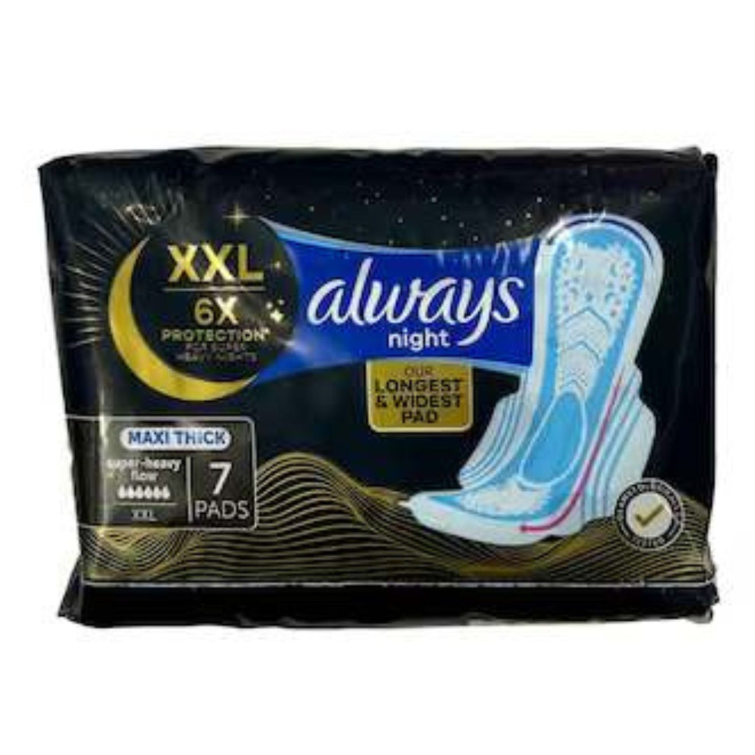 Always Dreamzzz Maxi Thick Pads With Wings, 7 Pads