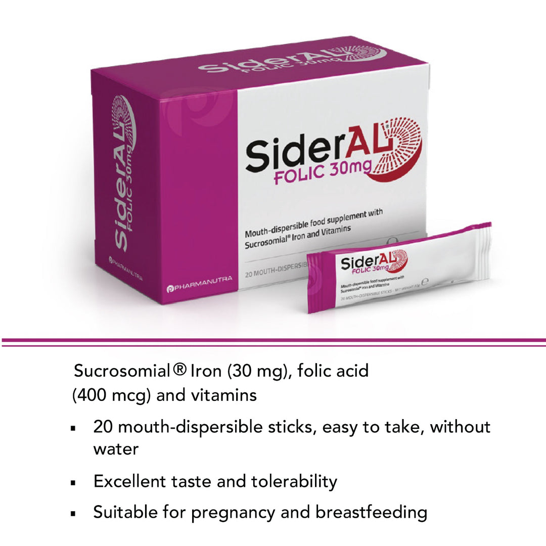 Sideral Folic Sachets – Advanced Iron & Folic Acid Supplement
