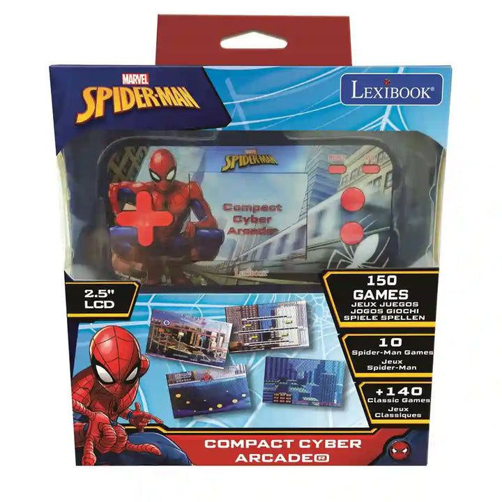 Lexibook - Spiderman Handheld Console Compact Cyber Arcade 2.5 Inch 150 Games