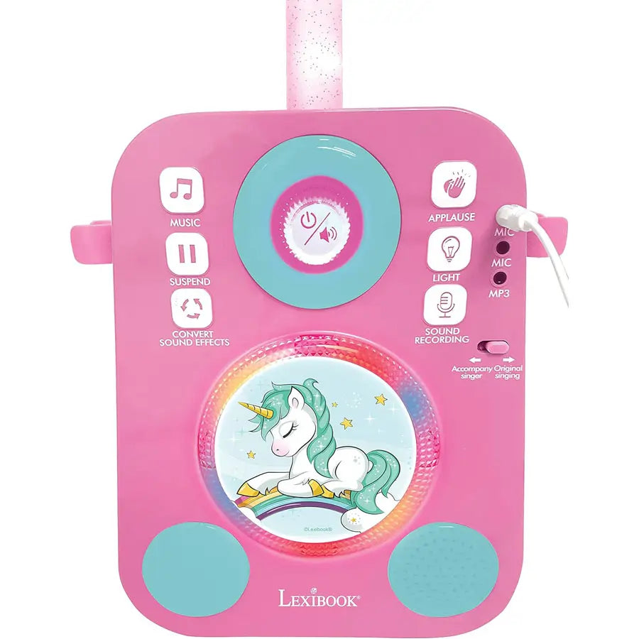 Lexibook - Unicorn Karaoke W/Two Microphones And Light/Sound