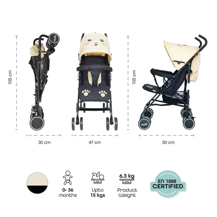 Moon Safari Stroller Character - Cat