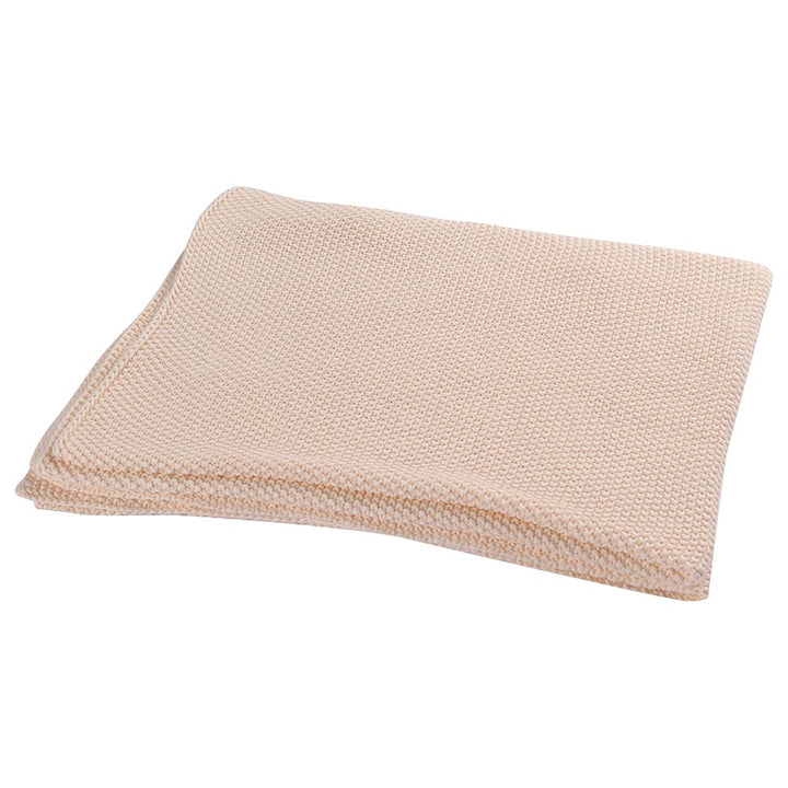 MOON - Plush 100% Cotton Cellular Baby Blanket 80x110cm - (Beige)
