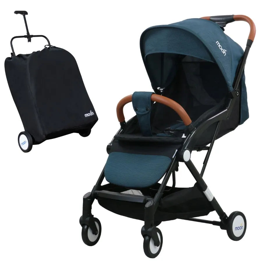 Buy Moon Ritzi Cabin Stroller (Black/Blue Dots) Online at Best prices ...
