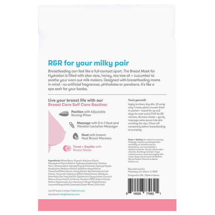Frida Mom Breast Mask for Hydration - 2 Sheet Masks
