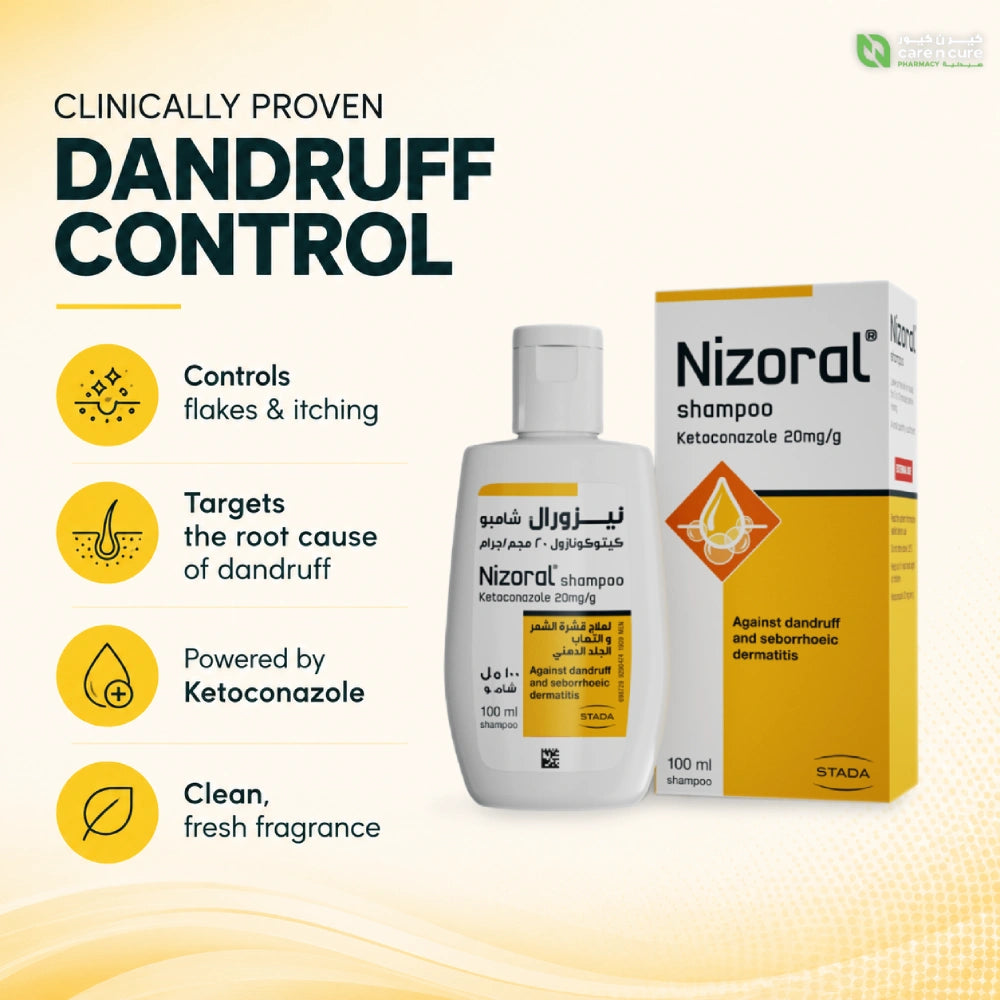 Nizoral Anti Dandruff Shampoo 100ml Benefits