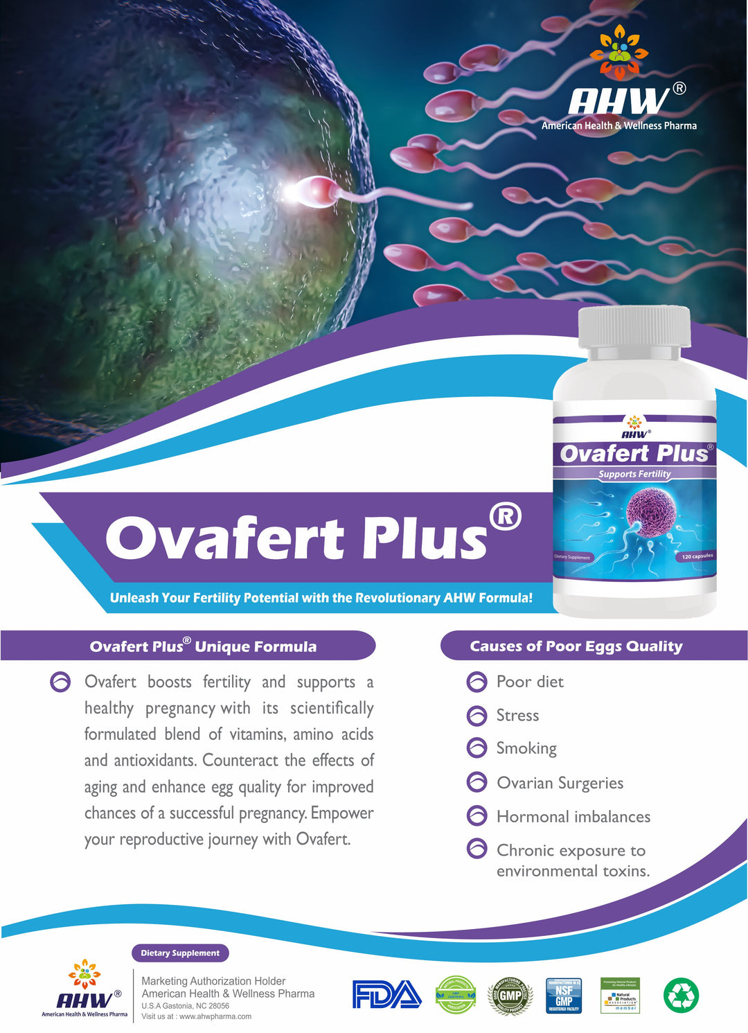 AHW Ovafert Plus CAP 120'S