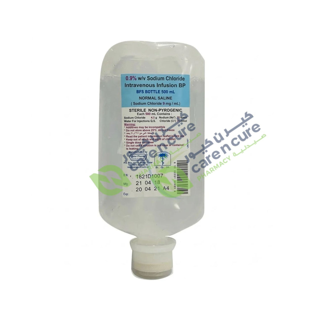Sodium Chloride (Normal Saline) 0.9% 500 ml