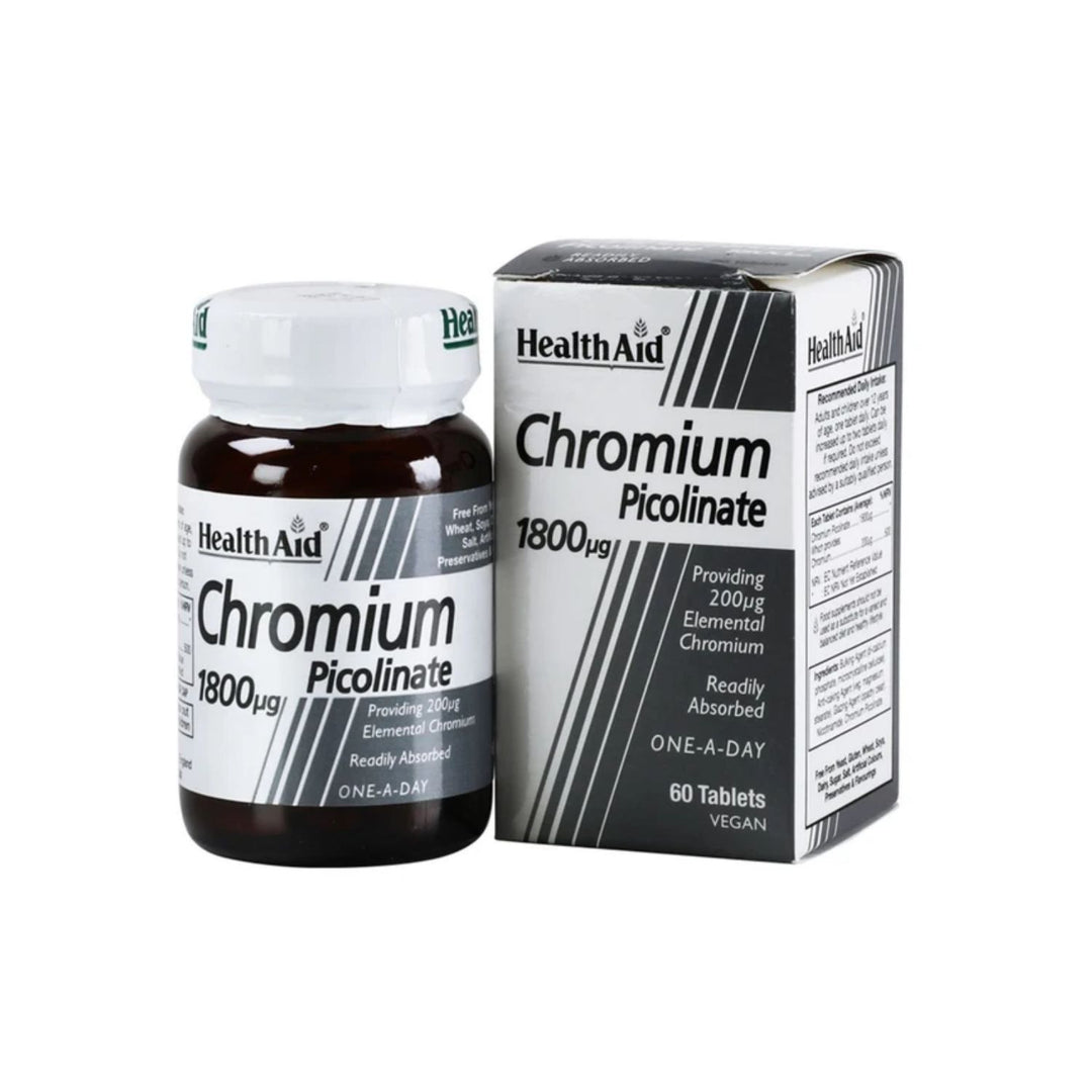 Health Aid Chromium Picolinate 200ug 60 Tablets