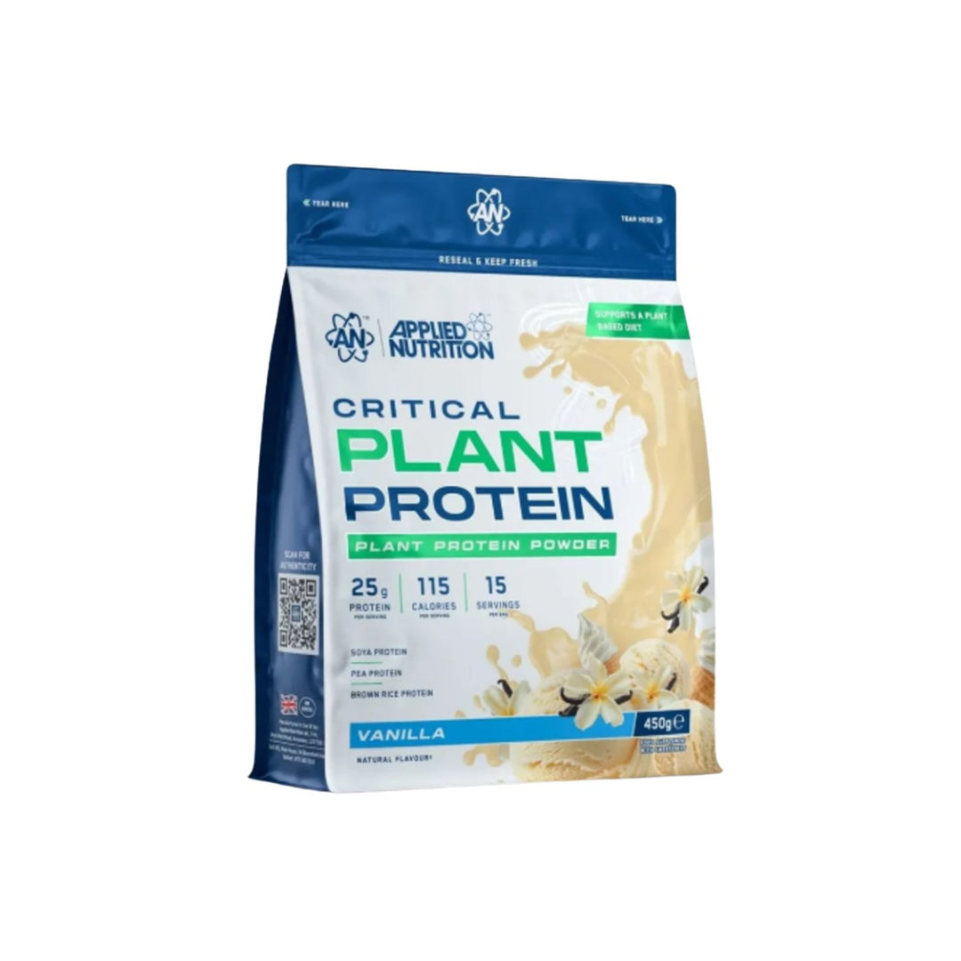 Applied Nutrition Critical Plant Protien Powder Vanilla Bag 450gm