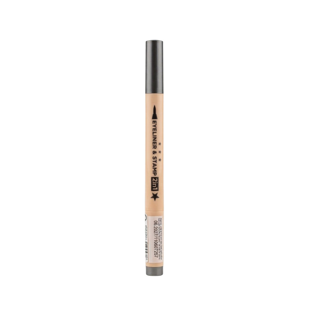 Eveline Eyeliner & Stamp 2In1 Star Black