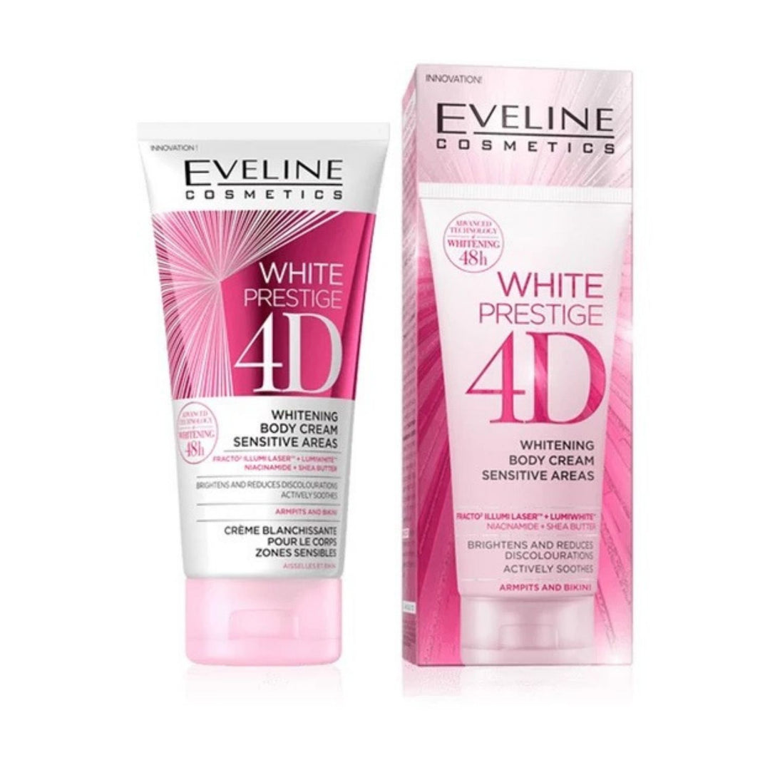 Eveline White Prestige 4D كريم تفتيح الجسم للمناطق الحساسة 100 مل