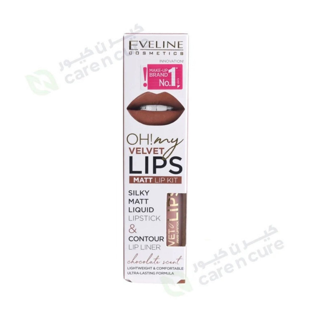 Eveline Oh My Lips Liquid Matt Lipstick And Lip Liner No. 11 Cookie Milkshake