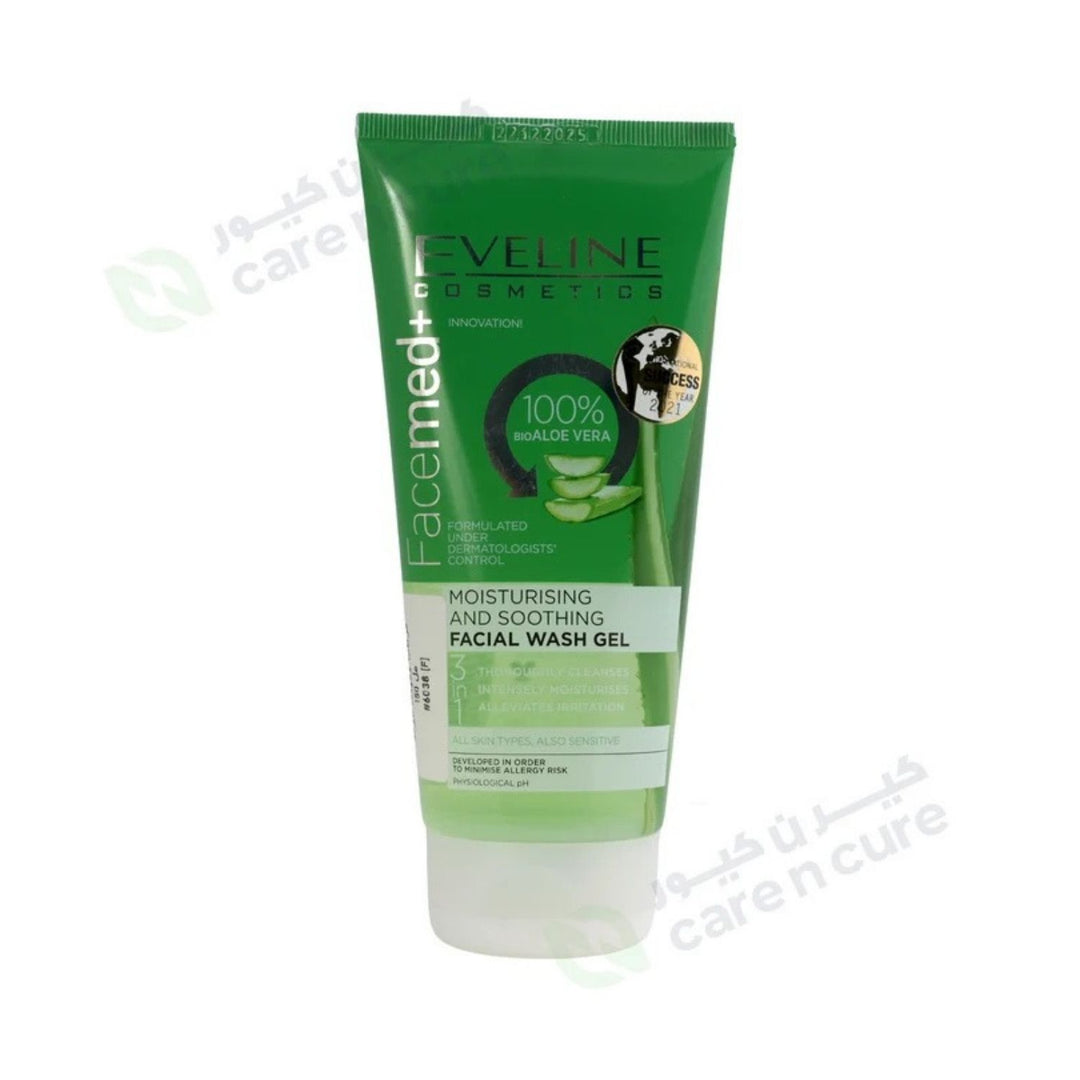 Eveline Facemed+ Moisturizer And Soothing Facial Wash Gel 150ml