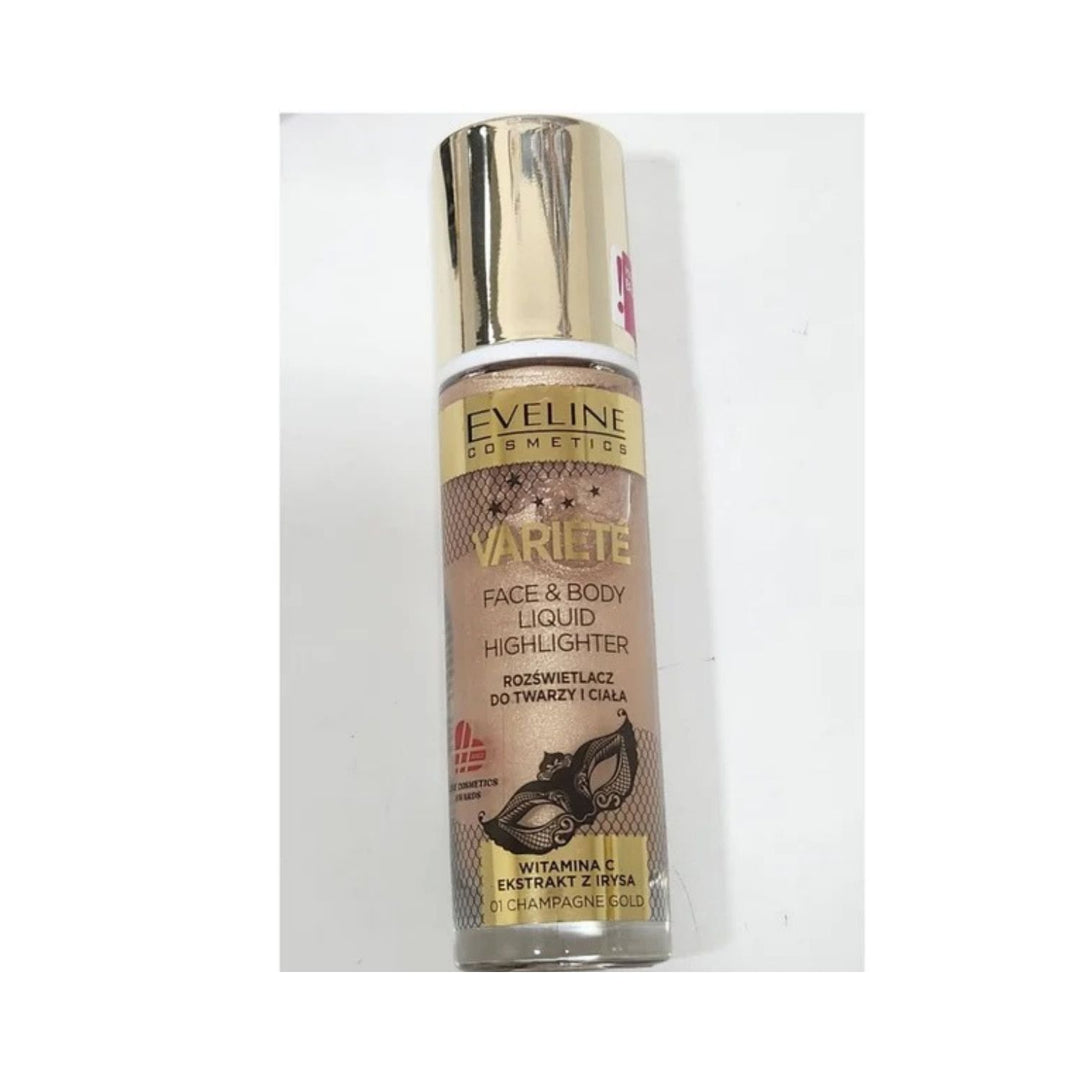 Eveline Variete Liquid Highlighter 01 Champagne Gold 30ml #3393